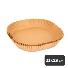 Air fryer papier na pečenie - do teplovzdušnej fritézy - štvorec - 23 cm - 50 ks / balenie