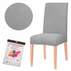 Univerzális székhuzat - szürke rács