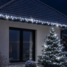 Svetelná reťaz vonkajšia 50 m, 1000 LED, studená biela, flash