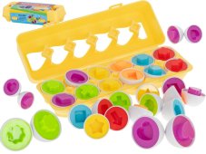 Montessori fejlesztő játék - tojások összeillesztése - 12db
