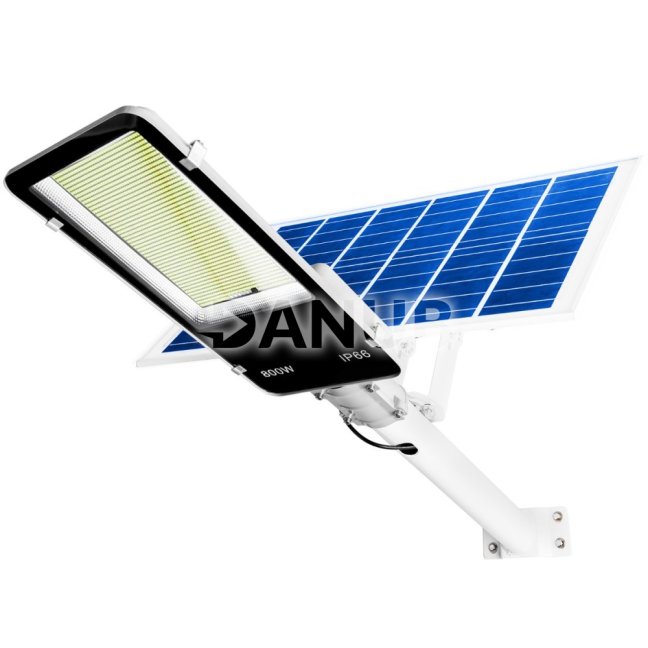 LED solárne pouličné svietidlo 800W - 6500K - 3,2V - 13Ah - s držiakom a diaľkovým ovládaním