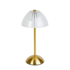 Stolová lampa - zlatá farba - nastaviteľná farebná teplota, jas - akumulátorová - USB