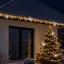 Svetelná reťaz vonkajšia 150 m, 3000 LED, teplá biela, flash studená biela