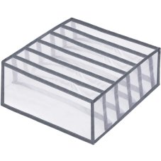 Organizér zásuviek - sada 3ks- 6 priehradiek - sivý