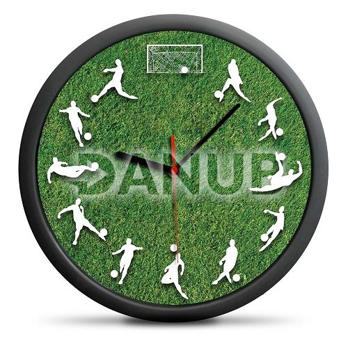 Nástenné hodiny pre futbalových fanúšikov, 30 cm