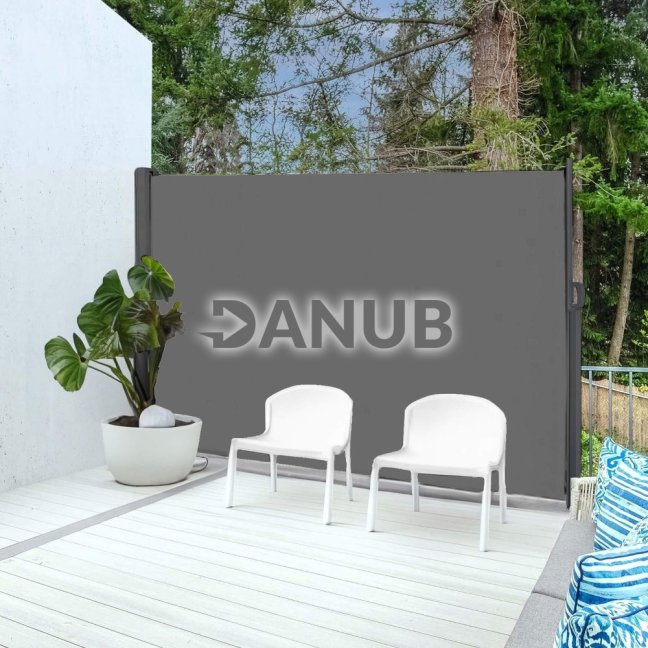 Bočná markíza na terasu a balkón - 300x200 cm - grafitová