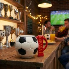 Futbalový hrnček s fanúšikovským šálom - Španielsko