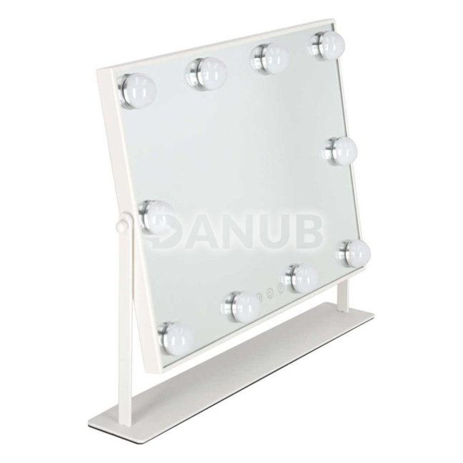 LED kozmetické zrkadlo s 10 žiarovkami