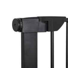 Bezpečnostná bariérová zábrana pre schody a dvere - čierna - 75-82 cm
