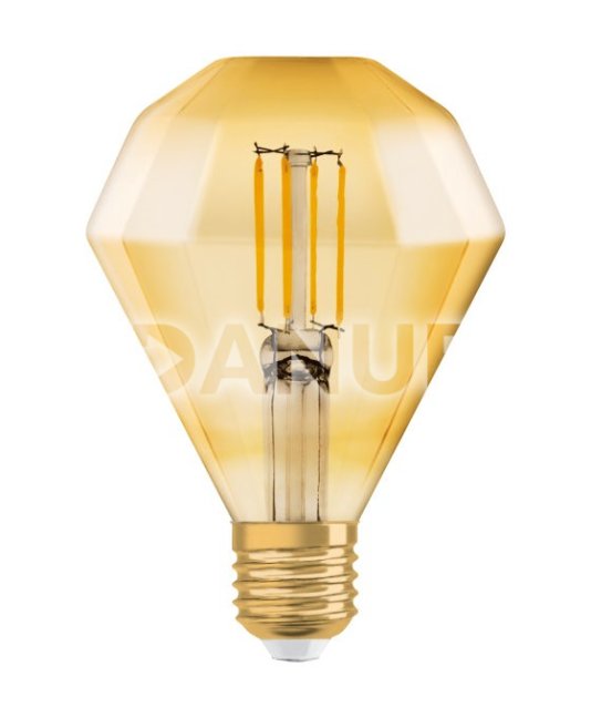 Led žiarovka filament e27 4,5w e27 osram vintage 1906 diamond - teplá biela