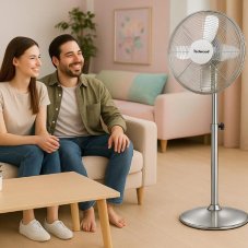Kovový stojanový ventilátor, 40 cm, 50 W