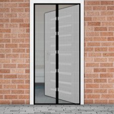 Sieťka na dvere proti hmyzu - magnetická - 100 x 210 cm - čierna