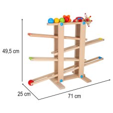 Montessori fa golyópálya XXL