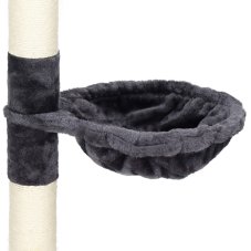 Škrabadlo pre mačky - tyč 240 - 260 cm - tmavosivá/krémová