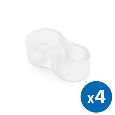 Ajtókilincs ütköző készlet - átlátszó - 4 db / csomag