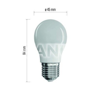 LED žiarovka Classic Mini Globe 7,3W E27 teplá biela