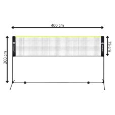 Bedmintonová sieť - 400 cm s rámom a obalom