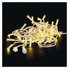 Světelný závěs Premium 3 m, 50 LED, teplá bílá, bílý kabel, IP44