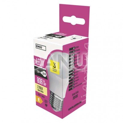 LED žiarovka Classic Mini Globe 7,3W E27 teplá biela