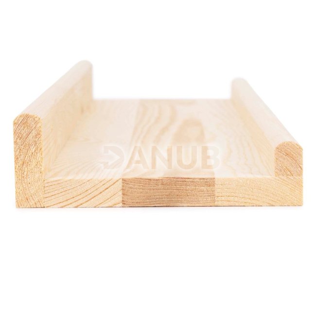 Drevené police - 30 x 15 cm - 2 ks v sade - prírodná farba