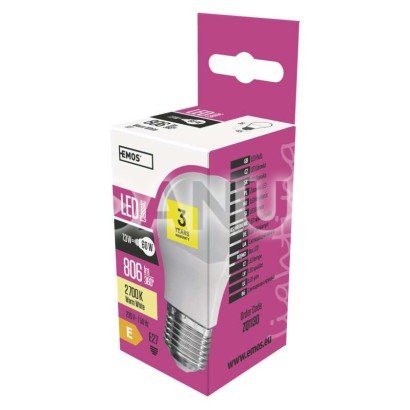 LED žiarovka Classic Mini Globe 7,3W E27 teplá biela