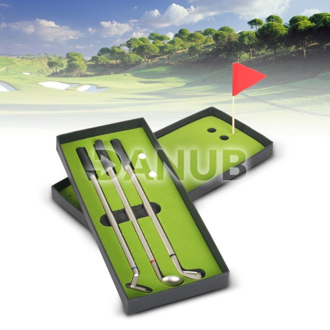 Hliníkové perá v tvare golfových palíc, 3 ks