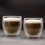 Dvojstenná, priehľadná sklenená cappucino šálka - 250 ml - 2ks / krabica