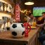 Futbalový hrnček so šálom Poľsko a futbalová podložka