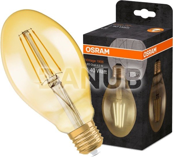 Led žiarovka filament e27 4,5w 2500k osram vintage - teplá biela