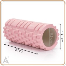 Masážní válec/roller - středně tvrdý - růžový