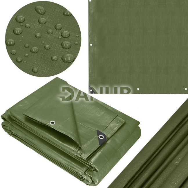 Hrubá krycia plachta - 3x4m - 120g/m2 - zelená